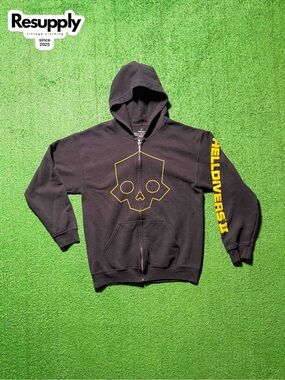Helldivers 2 Black Hoodie Men’s Size Medium